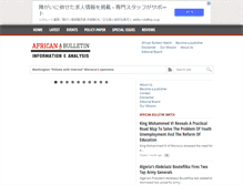 Tablet Screenshot of african-bulletin.com